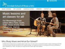 Tablet Screenshot of erindalemusicschool.com
